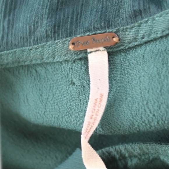 FREE PEOPLE emerald tunic dress, no flaws, EUC , size 0 - Picture 4 of 8